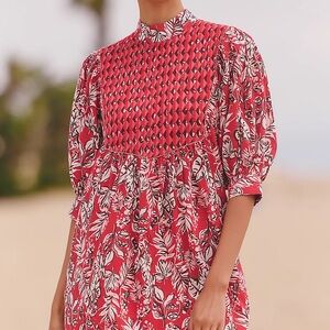 Ro’s Garden Puff Sleeve Mini Dress